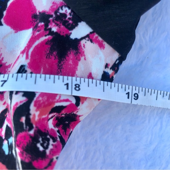 IZ Byer Floral Open Bomber Jacket Sz Medium Coat Full Zip - Picture 6 of 7